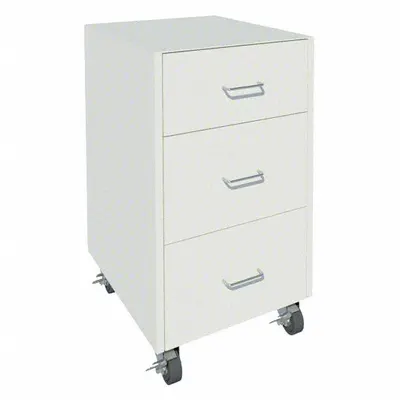 INSTOCK Mobile Cabinet: 32 1/8 in Overall Ht, 22 in Overall Dp, 18 in Overall Wd - Mobile Cabinets
