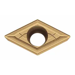 This diamond indexable turning insert is designed for precision turning operations on lathes. It is suited for finishing cuts on non-ferrous metals, plastics, and composites, providing a sharp cutting edge for high surface quality and dimensional accuracy.