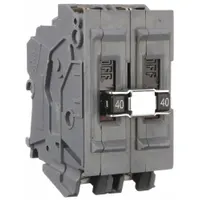 Miniature Circuit Breaker: 40 A Amps, 120/240V AC, 2 in Wd, 10kA at 120/240V AC, 2 Poles (MPN UBIA240NI)