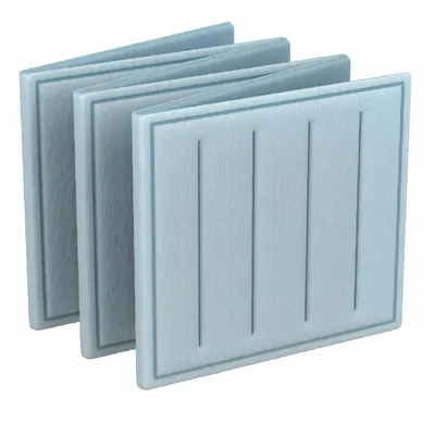 OEM Link Air Filter: 25 in x 25 in x 1 in, 25 in Section Wd, 6 Sections, 3 Ply - MERV 8 Link Air Filters