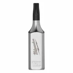 This Security Torx Bit Socket features a T20 Torx tip with a fixed insert design for secure bit retention. With a 1/4 in drive size and 1-9/16 in overall length, it is suited for driving T20 Torx fasteners in assembly, maintenance, and repair tasks.