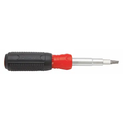 PROTO Multi-Bit Screwdriver: Phillips/Slotted/Square/Torx Tip, #1/#10/1/4 in/#15/#2 Tip Size - General Purpose Multi-Bit Screwdrivers