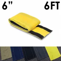 Cable protector: 6 in Overall Wd, 6 ft Lg, Nylon, Yellow (MPN CC-SC-6-6-YL)