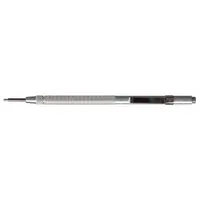 MOODY TOOL Shirt Pocket Scriber: ESD-Safe, Straight, Round, Aluminum, Knurled, Nonmagnetic, Carbide (MPN 76-1521)
