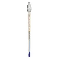 EVER-SAFE Liquid In Glass Thermometer: 0°F to 220°F, 150 mm, Full Immersion, Fahrenheit (MPN BM2020PBLS)