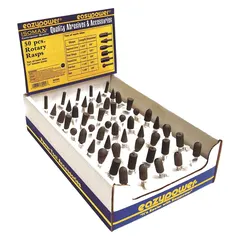Rotary Rasp Attachment Set, 50 Pieces, Case Included