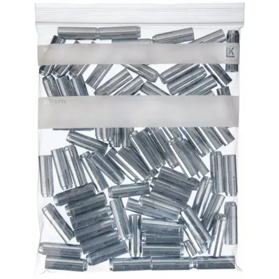 OEM Reclosable Bag: 2 mil Thick - White Block Reclosable Poly Bags