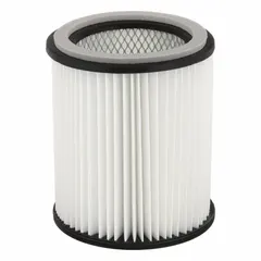 Standard dry paper filter for DAYTON canister vacuums. Constructed from paper filter material for dry pickup of dust and debris. Suitable for general industrial cleaning in workshops and maintenance areas.
