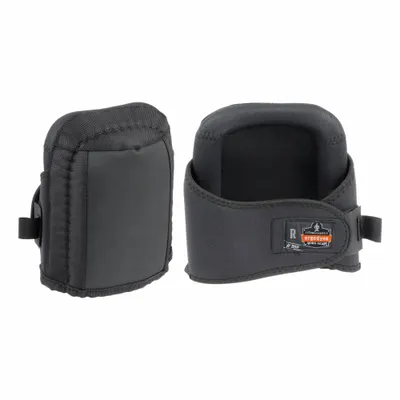 PROFLEX BY ERGODYNE Non-Marring Knee Pads, Black, 1 Pair