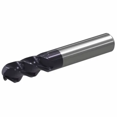 WIDIA Ball End Mill: Carbide, TiAlN Coated, 4 Flute, 5/16" Mill Dia, 3/4" LOC - Fast-Cutting Carbide Ball End Mills for Steel & Cast Iron