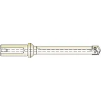 Flanged Spade Drill Holder: High Speed Steel, Black Oxide, Seat Size Seat Size, Straight Shank (MPN P25Z01)