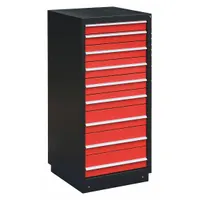APPROVED VENDOR Modular Drawer Cabinet: 27 3/4 in x 28 in x 62 1/4 in, 9 Drawers, 90 Compartments