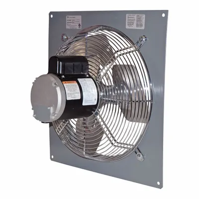 CANARM Exhaust Fan: Direct Drive, 24 in Blade, 1/3 hp, 5,000 cfm, 115V AC, 1 ph - Standard Direct-Drive Panel Exhaust Fans