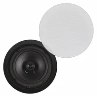 PHASETECH In-Ceiling Speaker: Passive, 2-Way, 8 ohm Impedance, 10 1/2 in Overall Wd, CS-8R