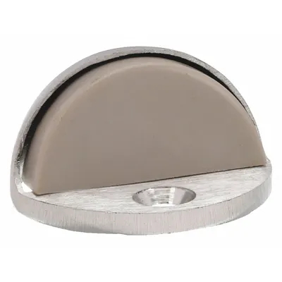OEM Dome Door Stop: Floor - Mounted, 1 5/8 in Lg, 1 5/8 in Wd, 1 in Overall Ht - Standard Door Stops
