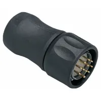 IFM M23 Circular Connector: M23 Male Thread with Straight Connection, 12 Pin, Solder, IP67 (MPN E60128)