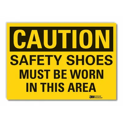 LYLE Caution: Safety Shoes Must Be Worn In This Area Sign - Caution: Safety Shoes Must Be Worn In This Area Signs