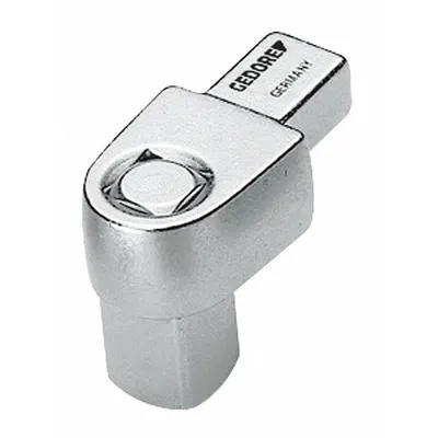 GEDORE Interchangeable Torque Wrench Head: 9mm x 12mm, 1/4 in Drive Size - Fixed Square Torque Wrench Heads