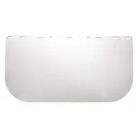 CONDOR Face Shield Visor: 15 1/2 in Overall Wd, 8 in Overall Ht, Clear, Uncoated, Reusable