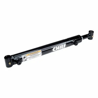 CHIEF Welded Hydraulic Cylinder: 1.5 in Bore Dia., 12 in Stroke Lg, 20 in Retracted Lg - Front-End Loader Welded Hydraulic Cylinders